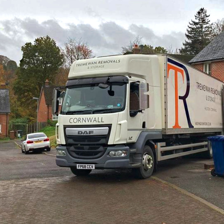 Picking up items destined for Helston.